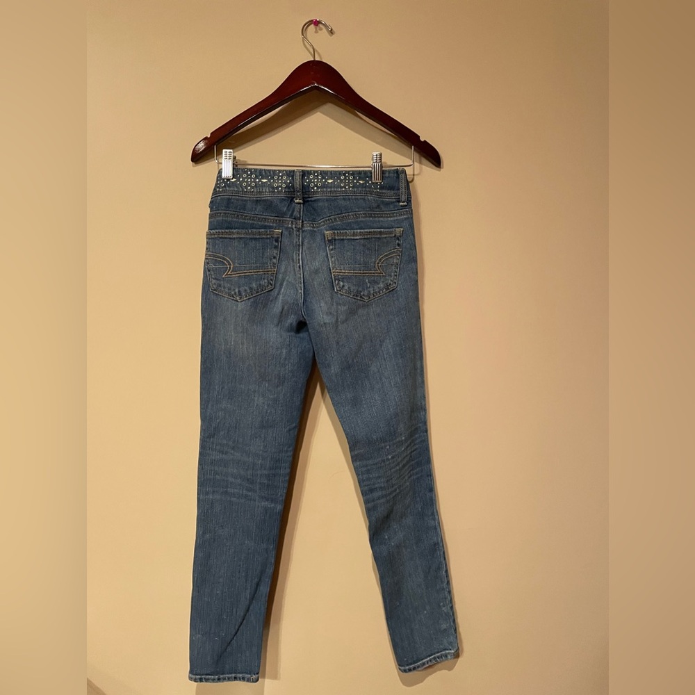 AMERICAN EAGLE - Y2K STUDDED JEANS - Size ) - Picture 4 of 11